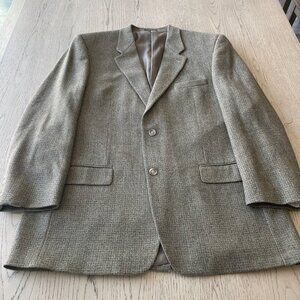 Men's Macy's Club Room Tan Wool / Cashmere Blend Blazer - 46 L